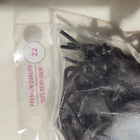 Niawigs Tip Hair Extensions Micro Links 100 strands 22 inches Natural black - Picture 2 of 9